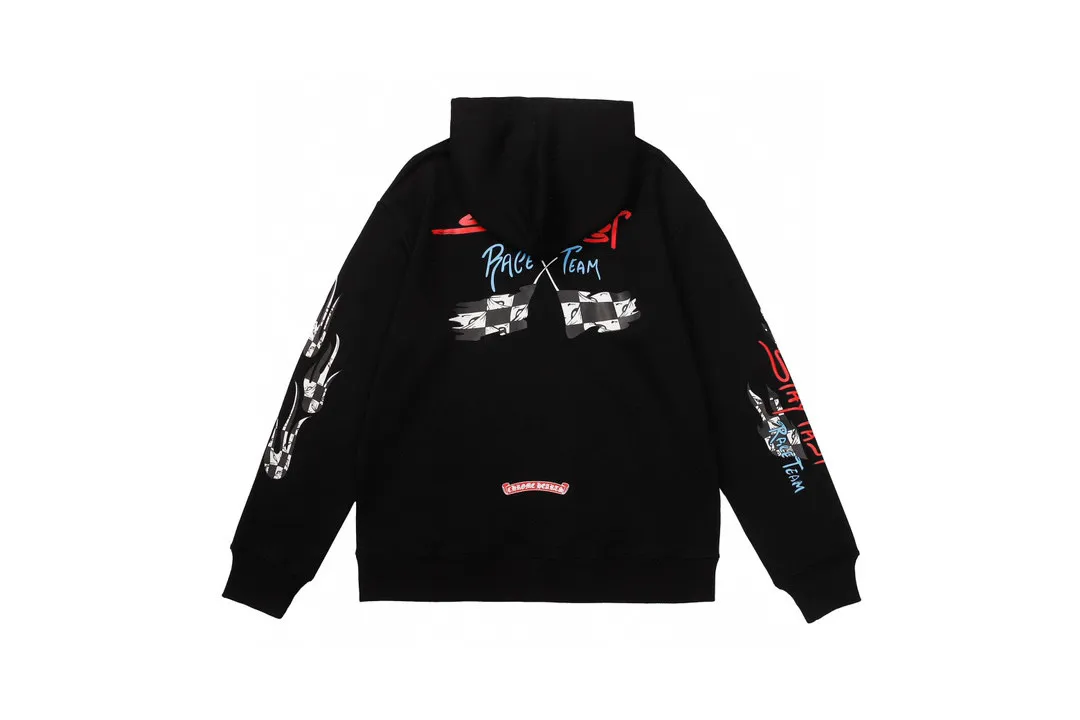 M33—P210 -Chrome Hearts/Chrome Hearts printed sweatshirt cardigan jacket -420 grams of high-density, high-quality wool, soft, delicate and skin-friendly, soft and silky to the touch, warm and skin-friendly -The hardware and zipper accessories are all customized and full of details -Colour: black -Size: S M L XL